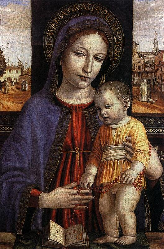 BORGOGNONE, Ambrogio Virgin and Child fdg Spain oil painting art